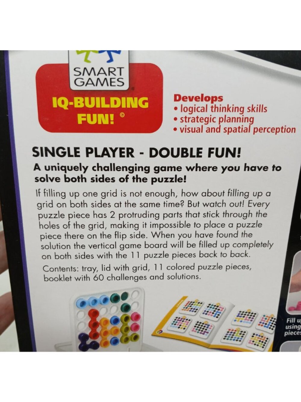 Back-2-Back SmartGames Ages 7+ Award Winning Game 60 Challenges SmartToys #GS-7 - Picture 4 of 9